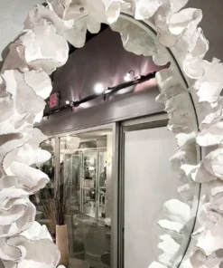 Made Goods Coco Mirror White With Silver Faux Coral New Arrivals