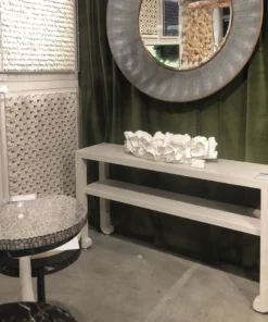 Made Goods Coco Tray White With Gold Faux Coral