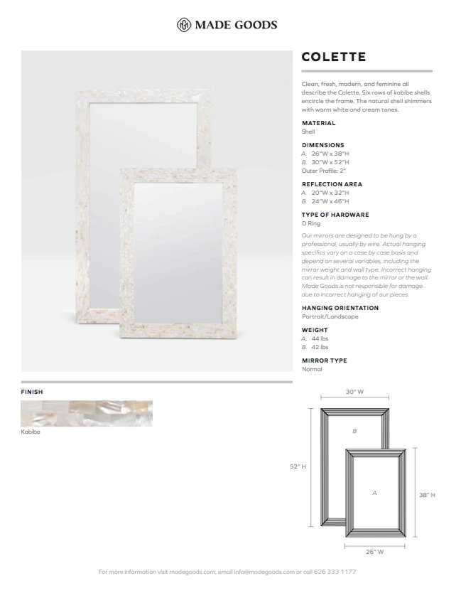 Made Goods Colette Floor Mirror 4 Made Goods Colette Floor Mirror