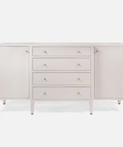 Made Goods Conrad Deep Drawer Buffet French Gray Faux Raffia New Arrivals