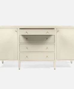 Made Goods New Arrivals Conrad Deep Drawer Buffet Off White Raffia