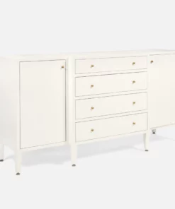 Made Goods New Arrivals Conrad Deep Drawer Buffet Pristine Faux Raffia