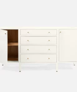 Made Goods New Arrivals Conrad Deep Drawer Buffet Pristine Faux Raffia