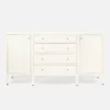 Made Goods New Arrivals Conrad Deep Drawer Buffet Pristine Faux Raffia