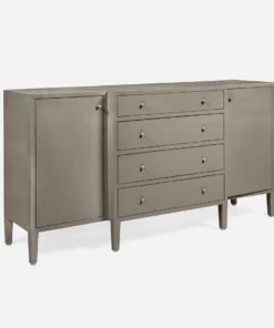 Made Goods Conrad Deep Drawer Buffet Seal Faux Raffia New Arrivals