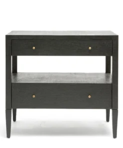 Made Goods Conrad Low Double Nightstand Black Faux Raffia New Arrivals 8 Made Goods Conrad Low Double Nightstand Black Faux Raffia New Arrivals