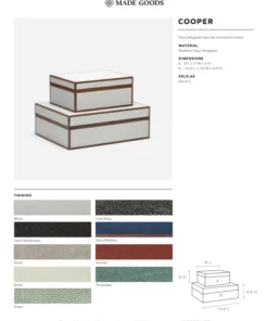 Made Goods Cooper Box Set Sand Shagreen 7 Made Goods Cooper Box Set Sand Shagreen