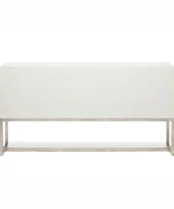 Made Goods Dallon 3 Door Buffet In Snow Faux Shagreen And Silver New Arrivals