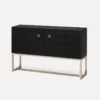 Made Goods Dallon 2 Door Buffet Black Faux Shagreen And Silver Steel New Arrivals 2 Made Goods Dallon 2 Door Buffet Black Faux Shagreen And Silver Steel New Arrivals