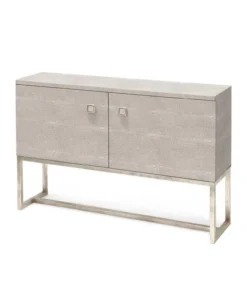 Made Goods Dallon 2 Door Buffet In Faux Shagreen Sand With Silver
