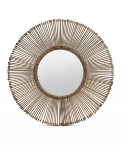 Made Goods Dawn Mirror Antique Brass Small New Arrivals