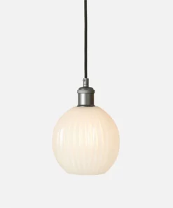 Made Goods New Arrivals Dax 1 Light Pendant Silver And Opaque