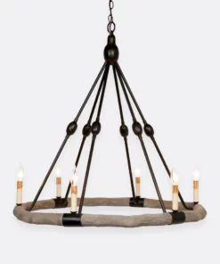 Made Goods New Arrivals Dean Chandelier Gray And Black Small