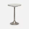 Made Goods Delancy Side Table Silver And Grey Eggshell