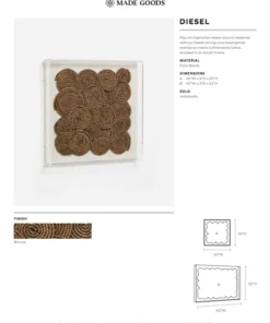 Made Goods Diesel Wall Art Bronze Coco Beads Small New Arrivals 11 Made Goods Diesel Wall Art Bronze Coco Beads Small New Arrivals