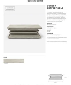 Made Goods New Arrivals Dorsey Coffee Table 7 Made Goods New Arrivals Dorsey Coffee Table