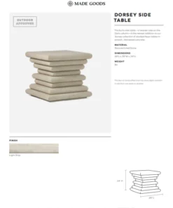 Made Goods New Arrivals Dorsey Side Table