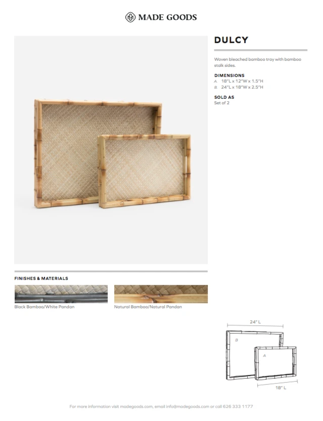 Made Goods Dulcy Tray Set Of Two New Arrivals 6 Made Goods Dulcy Tray Set Of Two New Arrivals