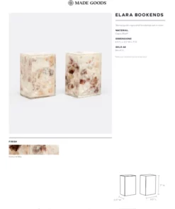 Made Goods New Arrivals Elara Bookends