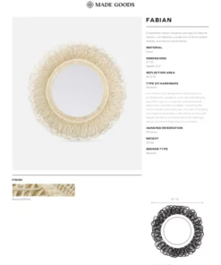 Made Goods New Arrivals Fabian Mirror Cane