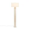 Made Goods Fabre Floor Lamp Off White Burlap And Clear Resin