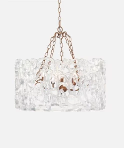 Made Goods Finnegan Chandelier Clear And Gold