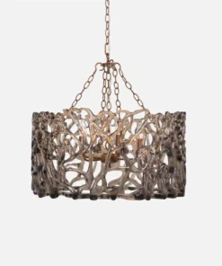Made Goods Finnegan Chandelier Smoke And Gold New Arrivals