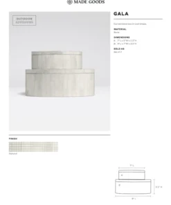 Made Goods New Arrivals Gala Box Set Natural Bone