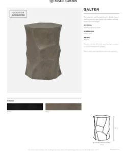 Made Goods Galten Stool Gray New Arrivals 13 Made Goods Galten Stool Gray New Arrivals