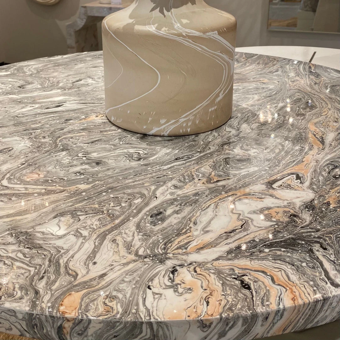 Made Goods Giovanni Dining Table Gray Swirled Resin New Arrivals 5 Made Goods Giovanni Dining Table Gray Swirled Resin New Arrivals