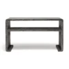 Made Goods New Arrivals Gustav Console Charcoal Faux Linen