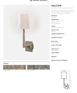 Made Goods Halton Sconce Brass New Arrivals