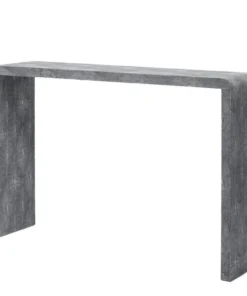 Made Goods New Arrivals Harlow Narrow Console Cool Grey Faux Shagreen