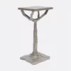 Made Goods New Arrivals Hector Drinks Table Aged Silver Iron