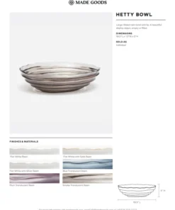 Made Goods Hetty Bowl Smoke New Arrivals