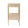 Made Goods New Arrivals Conrad Single Nightstand Champagne Faux Raffia