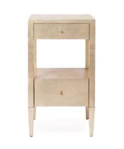 Made Goods New Arrivals Conrad Single Nightstand Champagne Faux Raffia