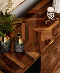 Made Goods Isabis Vase Small Black Marble