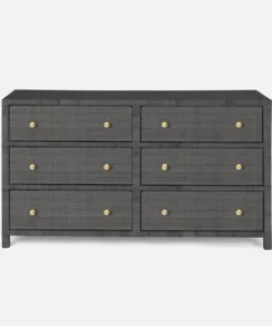 Made Goods New Arrivals Isla Dresser Smoke Rattan 60