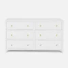 Made Goods New Arrivals Isla Dresser White Rattan 60"