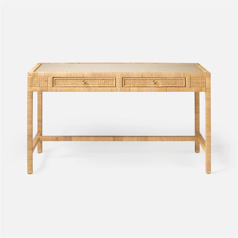 Made Goods New Arrivals Isla 2 Drawer Desk Natural Peeled Rattan 3 Made Goods New Arrivals Isla 2 Drawer Desk Natural Peeled Rattan