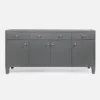 Made Goods Jarin Buffet Graphite Faux Belgian Linen New Arrivals