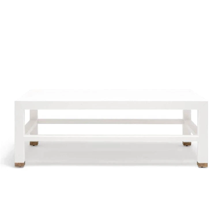 Made Goods Jarin Coffee Table Designer White Faux Belgian Linen New Arrivals 4 Made Goods Jarin Coffee Table Designer White Faux Belgian Linen New Arrivals
