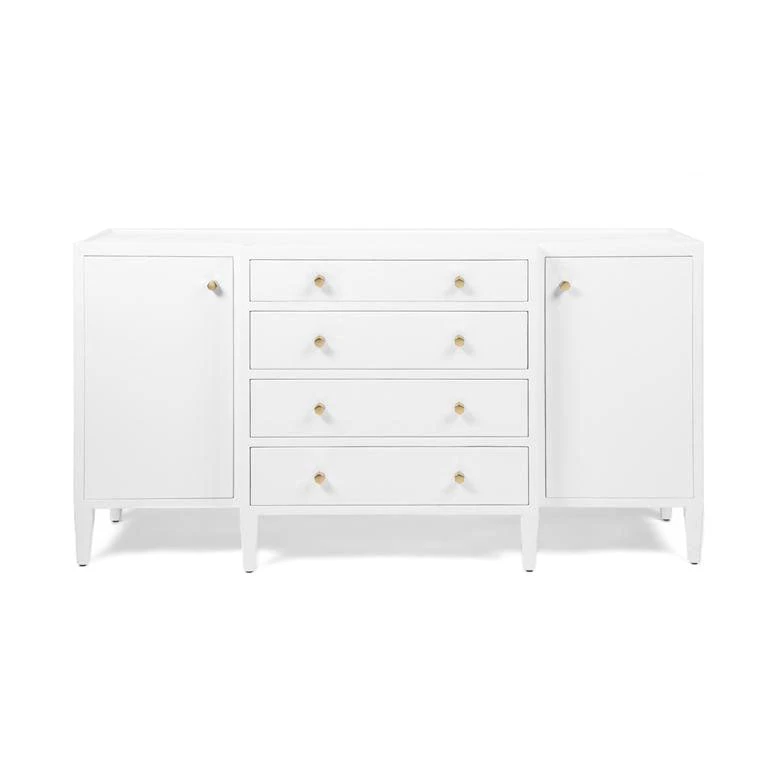 Made Goods Jarin Deep Drawer Buffet Designer White Faux Belgian Linen 5 Made Goods Jarin Deep Drawer Buffet Designer White Faux Belgian Linen