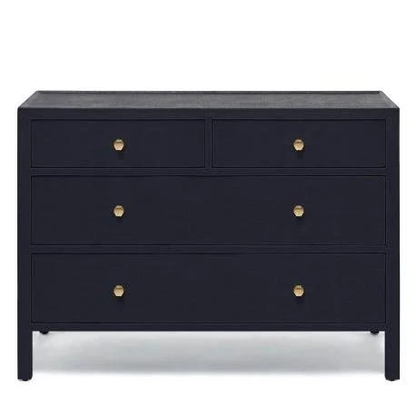 Made Goods New Arrivals Jarin 48" Dresser Dark Navy Faux Belgian Linen 3 Made Goods New Arrivals Jarin 48" Dresser Dark Navy Faux Belgian Linen