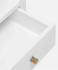 Made Goods New Arrivals Jarin Low Single Nightstand Designer White