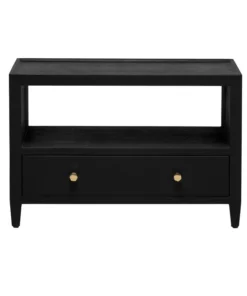 Made Goods Jarin Low Double Nightstand Dark Navy