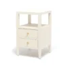 Made Goods Jarin Single Nightstand White Faux Belgian Linen 2 Made Goods Jarin Single Nightstand White Faux Belgian Linen