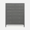 Made Goods Jarin Tallboy Graphite Faux Belgian Linen