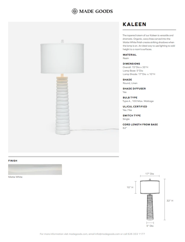 Made Goods Kaleen Table Lamp New Arrivals 7 Made Goods Kaleen Table Lamp New Arrivals